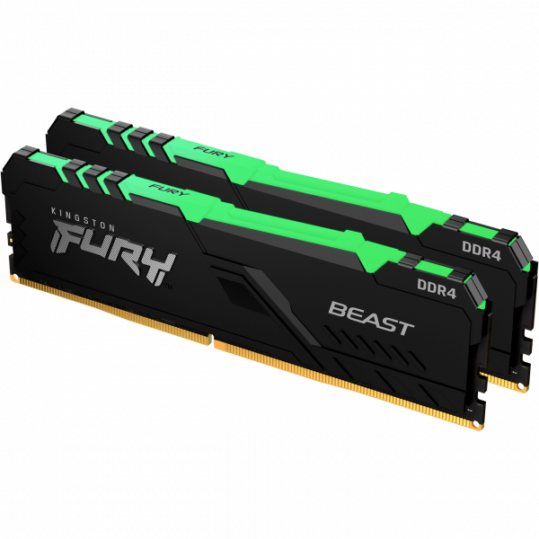 Kingston FURY Beast RGB DIMM Kit 16GB, DDR4-3600, CL17