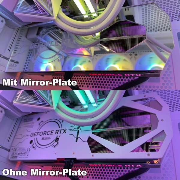 Custom Grafikkarten Mirrorplates powered by RGB-Plates