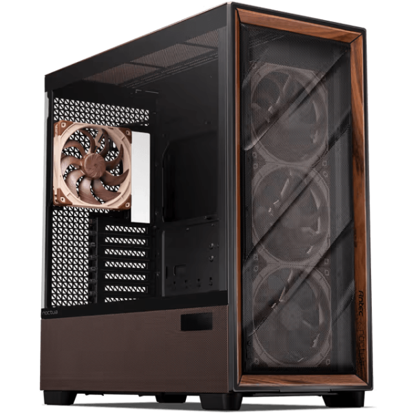 Antec Flux Pro Noctua Edition, schwarz/braun, Glasfenster