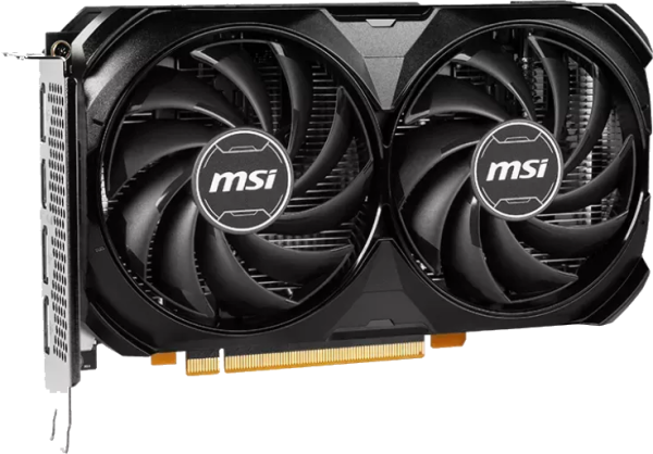 MSI GeForce RTX 4060 Ventus 2X Black 8G OC, 8GB GDDR6, HDMI, 3x DP