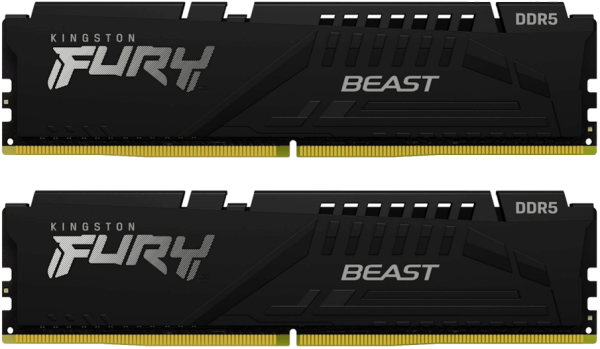 Kingston FURY Beast schwarz DIMM Kit 16GB, DDR5-6000, CL36-38-38