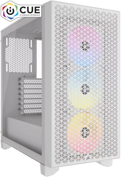 AMD Stage 4.4 white Powered by iCUE Link