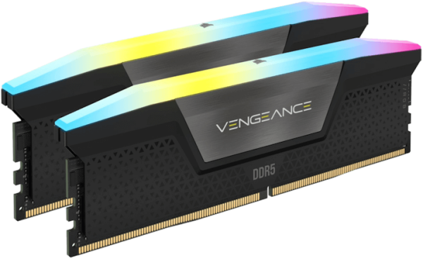 Corsair Vengeance RGB schwarz DIMM Kit 96GB, DDR5-6000, CL30-36-36-76, on-die ECC