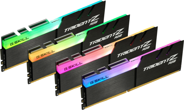 32GB DDR4-3600/CL17 G.Skill Trident Z RGB Quad Kit