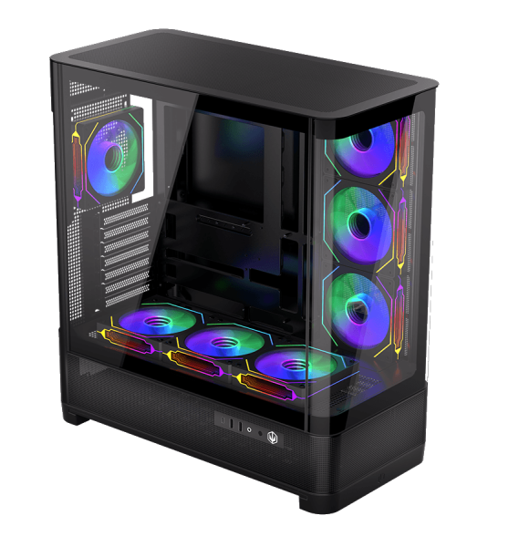 Endorfy Aquarius 8000 7x Corvus Lüfter, Glasfenster