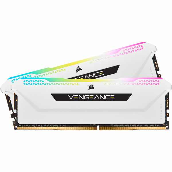 Corsair Vengeance RGB PRO SL weiß DIMM Kit 16GB, DDR4-3600, CL18