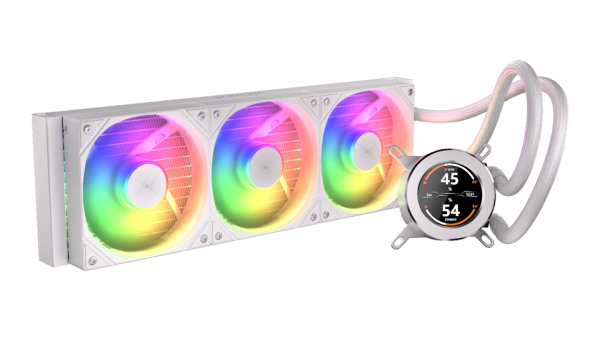 Krux HydroGlance 360 ARGB LCD, weiß