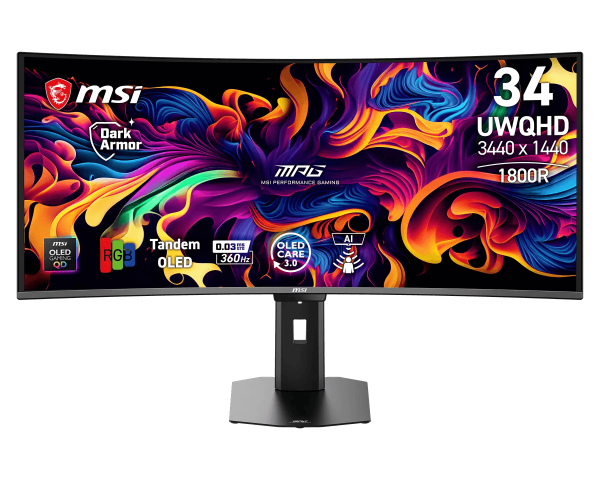 34" UWQHD 360Hz, MSI MPG 341CQRDE QD-OLED X36